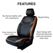 Load image into Gallery viewer, Vogue Star Art Leather Car Seat Cover For MG Comet EV
