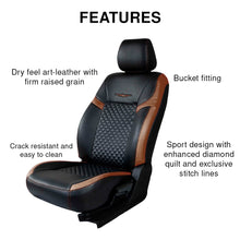 Load image into Gallery viewer, Star Bucket Fit Art Leather Car Seat Cover For Volkswagen Taigun
