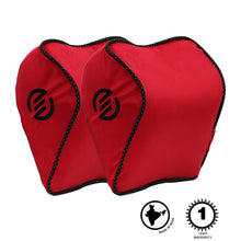 Load image into Gallery viewer, Elegant Memory Foam Neck Rest D Car Support Pillow Features Image (Set of 2) | Red Color 
