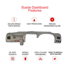 Load image into Gallery viewer, Suede Car Dashboard Cover Grey
