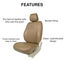 Load image into Gallery viewer, Nappa Uno Bucket Fit Art Leather Car Seat Cover For Volkswagen Taigun
