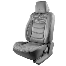 Load image into Gallery viewer, Veloba Crescent Velvet Fabric Car Seat Cover For Honda Civic - Grey | Elegant Auto Retail
