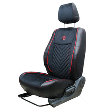 Load image into Gallery viewer, Veloba Softy Velvet Fabric Car Seat Cover For Honda Civic - Black Red | Elegant Auto Retail
