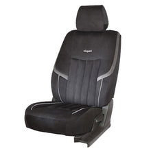 Load image into Gallery viewer, King Velvet Fabric Car Seat Cover Black For Mahindra Scorpio
