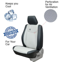 Load image into Gallery viewer, Venti 1 Duo Perforated Art Leather Car Seat Cover For Honda Civic - Black C Grey | Elegant Auto Retail
