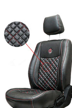 Load image into Gallery viewer, Venti 3 Perforated Art Leather Car Seat Cover For Honda Civic - Black Red | Elegant Auto Retail
