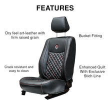 Load image into Gallery viewer, Venti 3 Perforated Art Leather Car Seat Cover For Honda City
