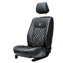 Load image into Gallery viewer, Venti 3 Perforated Art Leather Car Seat Cover For Skoda Kylaq - Black Red | Elegant Auto Retail
