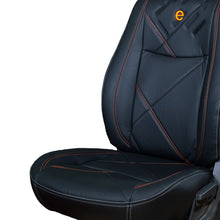 Load image into Gallery viewer, Victor Art Leather Car Seat Cover For Jeep Wrangler Rubicon - Black Orange | Elegant Auto Retail
