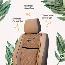 Load image into Gallery viewer, Comfy Vintage Fabric Car Seat Cover For Tata Tigor with Free Set of 4 Comfy Cushion
