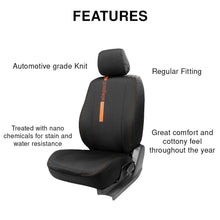 Load image into Gallery viewer, Features of Yolo Fabric Car Seat Cover For Toyota Rumion | in Black Colour | Elegant Auto Retail
