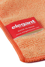 Load image into Gallery viewer, car clean cloth | microfiber cloth for car | cleaning microfiber cloth | Zoom View- Microfiber Cloth Orange- by Elegant Auto Accessories
