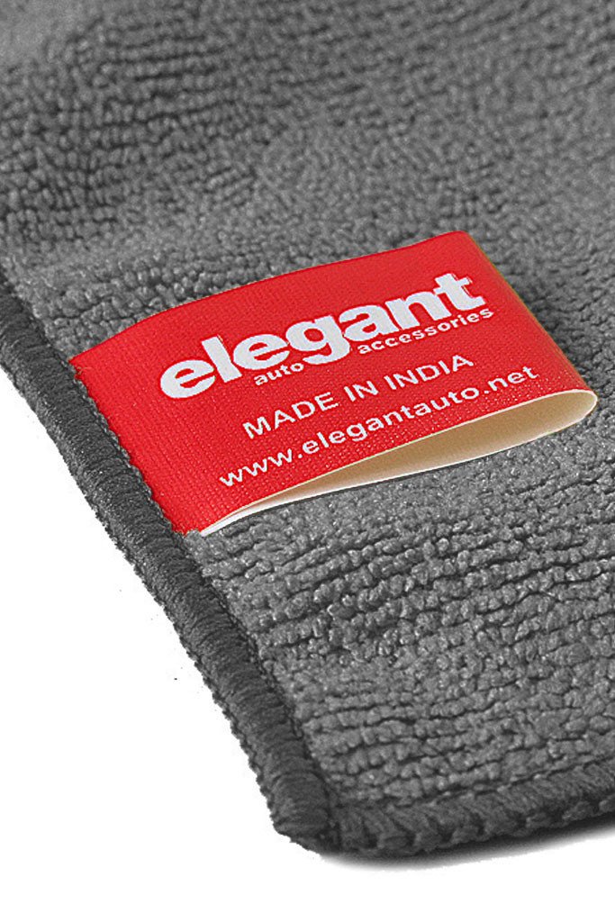 car clean cloth | microfiber cloth for car | cleaning microfiber cloth | Zoom View -Microfiber Cloth Grey- by Elegant Auto Accessories