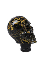 Load image into Gallery viewer, Car Knobs | Gear Knobs Online | Designer Knobs | Skull Gear Knob Black and Gold
