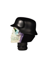 Load image into Gallery viewer, Solider Skull Gear Knob Cream and Black | Car Gear Lever Knob | Stylish Gear Knob Online | Custom Car Gear Lever Online | Car Skull Gear Knob.

