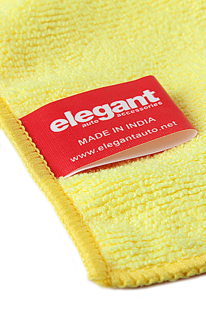 car clean cloth | microfiber cloth for car | cleaning microfiber cloth | Zoom View -Microfiber Cloth Yellow -by Elegant Auto Accessories