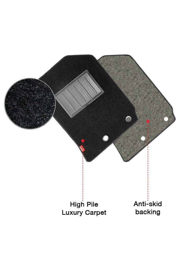 Miami Carpet Car Floor Mat Black For Mahindra Scorpio