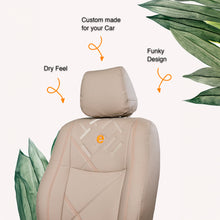 Victor Bucket Fit Art Leather Car Seat Cover For Maruti Brezza ( In Beige ) Elegant Auto Retail