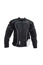 Load image into Gallery viewer, PGS Riding Gears - All Season Mesh Protective Riding Jacket Black

