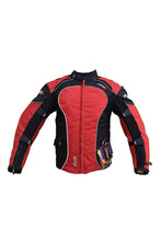 Load image into Gallery viewer, PGS Riding Gears - All Season Mesh Protective Riding Jacket Red
