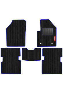 Cord Carpet Car Floor Mat For Tata Altroz - Black Blue | Elegant Auto Retail