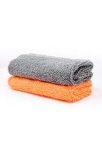 Load image into Gallery viewer, GFX Microfiber Cleaning Cloth Grey Orange - Set of 2
