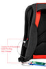 Speed Anti-Theft Hard Shell Backpack Black and Red