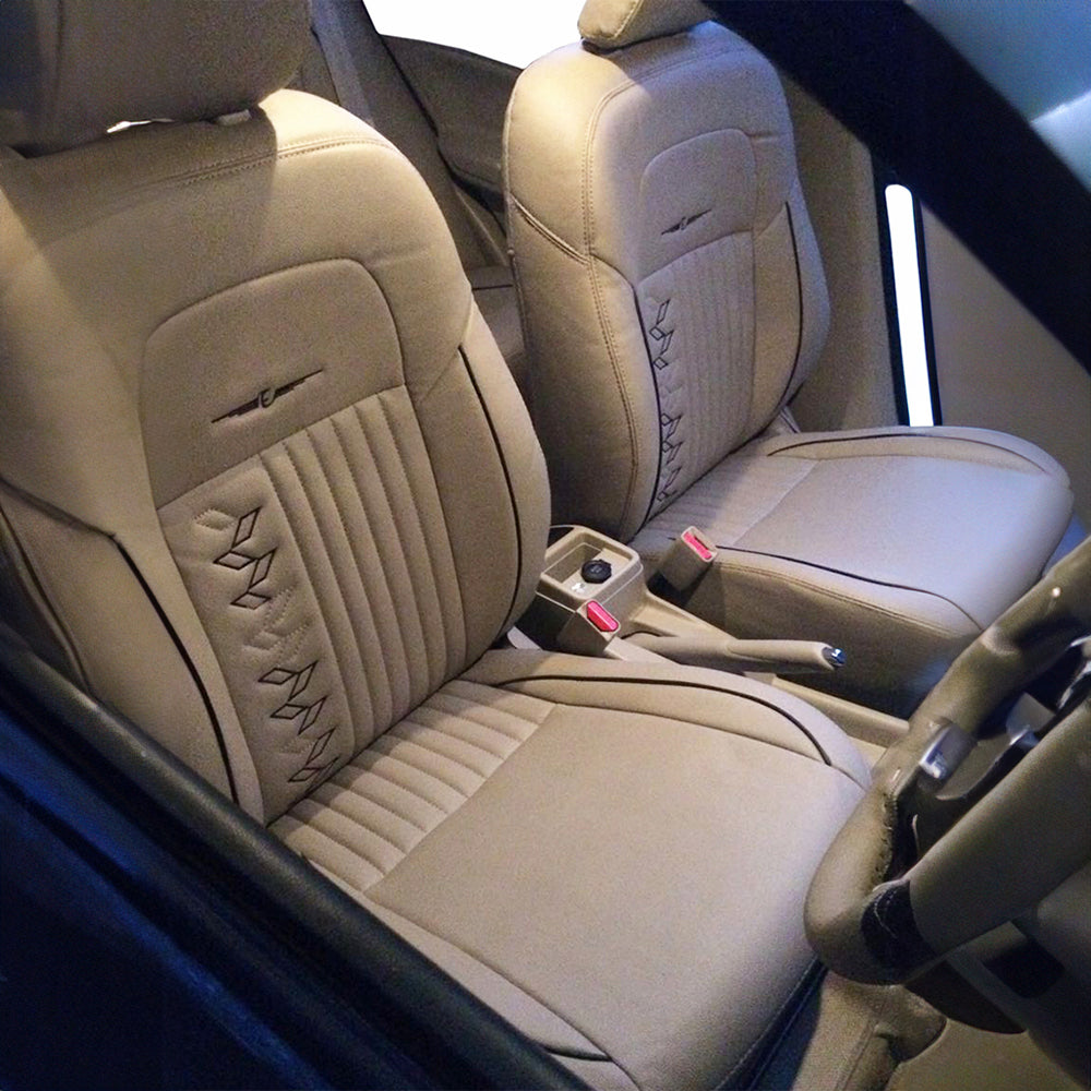 Vogue Knight Art LeatherCar Seat Cover For Skoda Slavia Intirior Matching