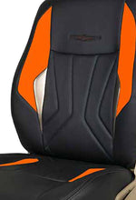 Load image into Gallery viewer, Glory Robust Art Leather Car Seat Cover Black and Orange
