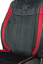 Load image into Gallery viewer, Veloba Maximo Velvet Fabric Car Seat Cover Balck and Red For Mahindra Scorpio
