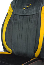 Load image into Gallery viewer, Veloba Maximo Velvet Fabric Car Seat Cover Black and Yellow For Toyota Urban Cruiser
