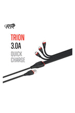 Load image into Gallery viewer, GFX Trion - 3 in 1 Super Soft Car Mobile Charging Cable
