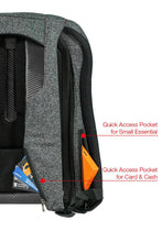 Load image into Gallery viewer, Dynamic 1 Anti-Theft Hard Shell Backpack Grey and Black

