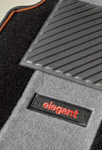 Load image into Gallery viewer, Edge Carpet Car Floor Mats Black and Grey (Set of 7)
