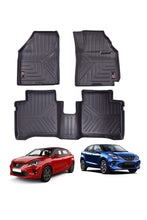 Load image into Gallery viewer, GFX Life Long Maruti Suzuki Baleno Car Floor Mats - Black
