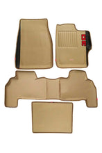 Load image into Gallery viewer, Diamond 3D Car Floor Mat Beige And Black (Set of 4)
