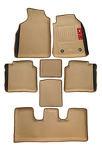 Load image into Gallery viewer, Diamond 3D Car Floor Mat Beige And Black (Set of 7)
