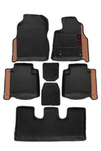 Load image into Gallery viewer, Diamond 3D Car Floor Mat Black and Beige (Set of 7)
