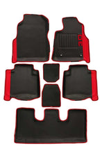 Load image into Gallery viewer, Diamond 3D Car Floor Mat Black and Red (Set of 7)

