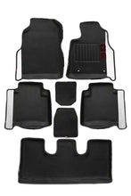 Load image into Gallery viewer, Diamond 3D Car Floor Mat Black and Silver (Set of 7)
