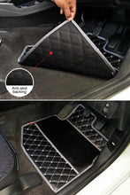 Load image into Gallery viewer, Luxury Leatherette Car Floor Mat Black and White For Maruti Ertiga
