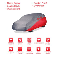 Load image into Gallery viewer, Car Body Cover WR Grey And Red For Renault Kwid
