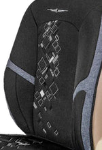 Load image into Gallery viewer, Air-bag Friendly Car Seat Cover Black and Grey For Citroen C3
