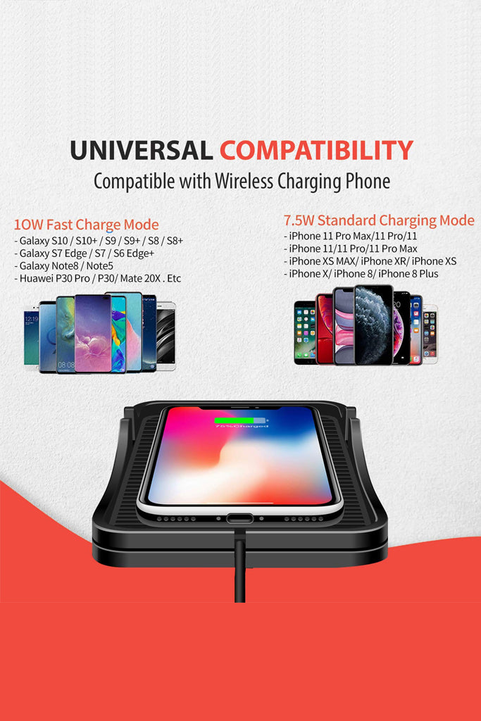 GoMechanic Accessories Brevi B1 AntiSkid Wireles Charging Pad