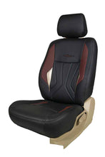 Load image into Gallery viewer, Glory Robust Art Leather Car Seat Cover Black and Maroon
