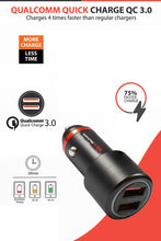 Load image into Gallery viewer, GoMechanic Accessories Dual QC 3.0 USB Car Charger

