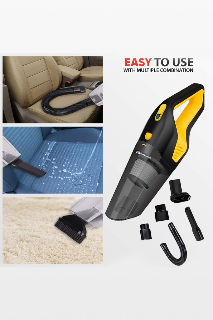 GoMechanic Neutron 6000 Handheld Super Suction Wet/Dry Car Vacuum Clea