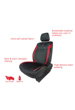 Load image into Gallery viewer, Veloba Maximo Velvet Fabric Car Seat Cover Balck and Red For Mahindra Scorpio
