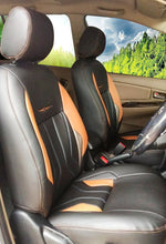 Load image into Gallery viewer, Glory Robust Art Leather Car Seat Cover Black and Yellow For Maruti Brezza

