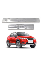 Load image into Gallery viewer, Galio Car Footsteps Sill Guard Stainless Steel Scuff Plate Compatible With Nissan Kicks
